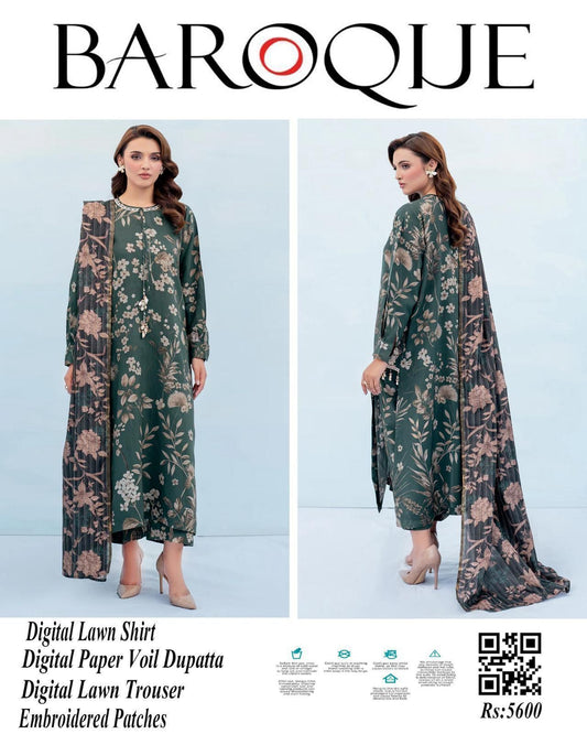 Digital Printed LAWN 3pc