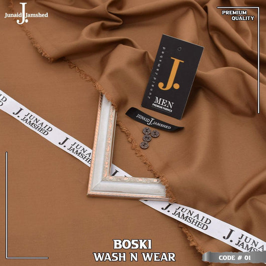 Premium Washing Wear Boski Suit - Unstitched 7 Meter | Summer Collection 2026