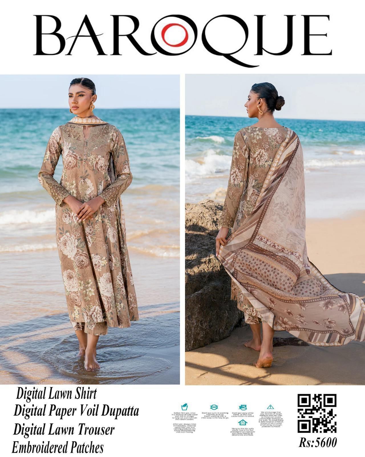 Digital Printed Lawn 3pc